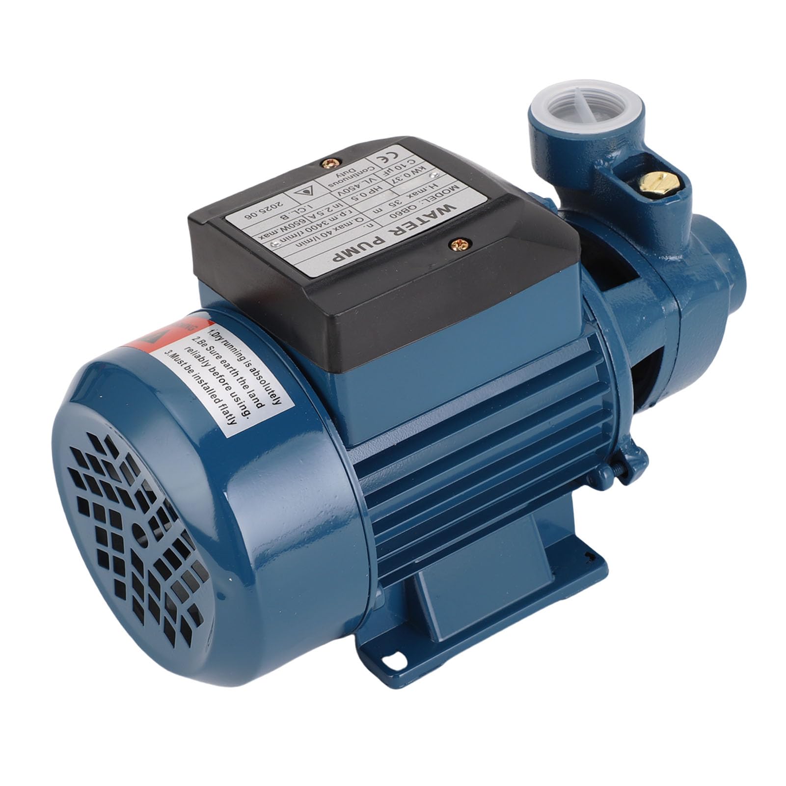 LiebeWH Słoneczna Pompa Wodna, 650 W, 40 L/min, wysokość Podnoszenia 35 M, żeliwo, Stop Aluminium, Stal Nierdzewna, Pozioma Pompa z Pojedynczym Ssaniem, z Podwójnym łożyskiem Kulkowym, (AC220V)