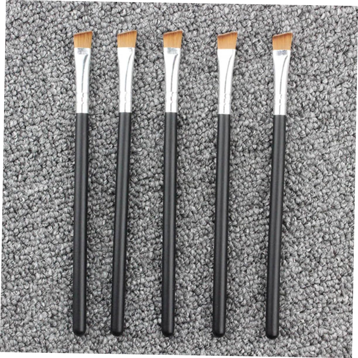 FOMIYES Makeup Brushes Eyeshadow Eyebrow Brush Set Labeled Wooden Handle Brow Makeup Supplies