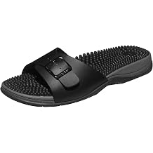 Revs Mens Reflexology Massage Sandals. Shock Absorbing Cushion Sole, Orthotic Arch. Helps Flat Feet, Fallen Arches, Plantar Fasciitis, Neuropathy, Tendonitis. Pain Relief, Relaxation, Comfort
