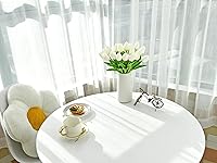 Vista 7 de Mandy's - 20 flores blancas artificiales de seda de tulipán artificial de 13.5 pulgadas para Año Nuevo, primavera, Día de la Madre, Pascua, Día