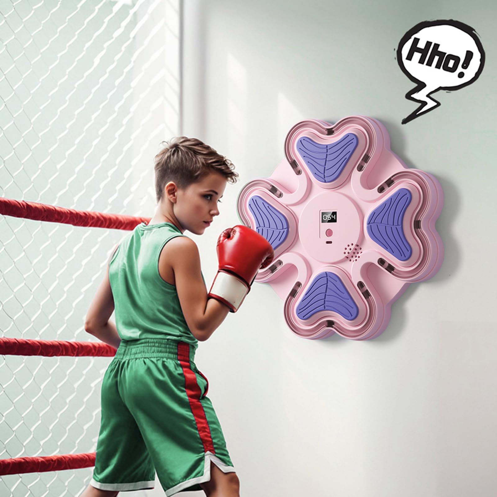 Macchina da boxe per adulti, attrezzatura da allenamento intelligente per sport, macchina da boxe montata a parete, per adulti e bambini, casa, palestra, ufficio, esercizio di reazione fitness
