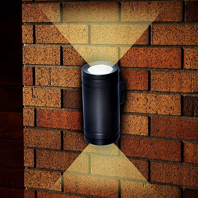 Image of JACKAL 10 Watt Warm White Up Down LED Outdoor Wall Lights Waterproof (2 Way) - IP65 Grade Waterproof Metal Body | Fancy Exterior Wall Mounted Light, Wall Lamp - 6 Months Warranty