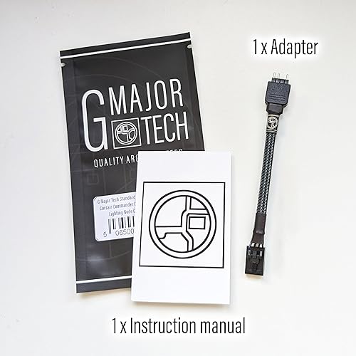 Miniatura 8 de G Major Tech Adaptador ARGB estándar de 3 pines para Corsair Commander Core XT, Commander Core, núcleo de nodo de iluminación y concentrador de