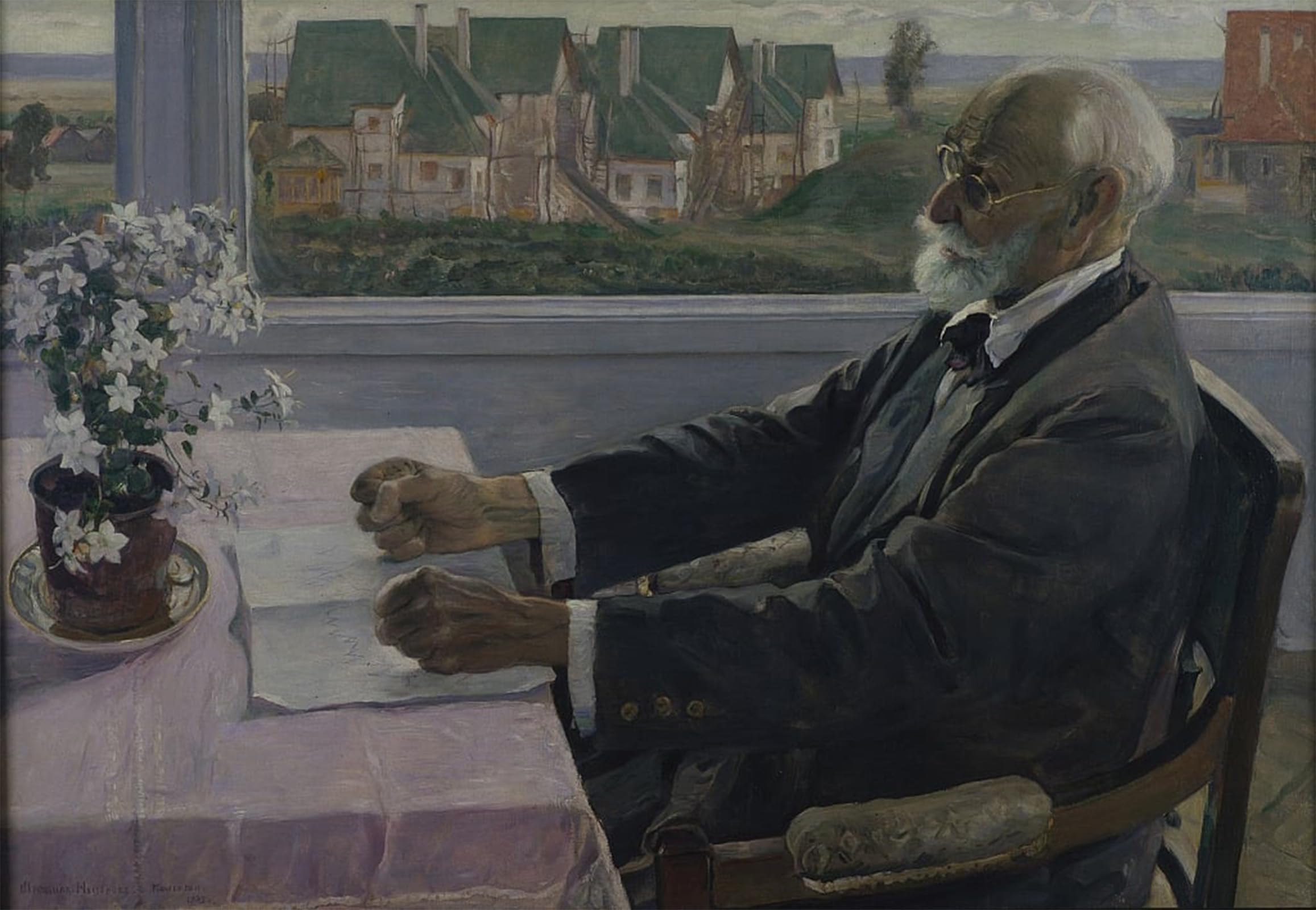 SERENDIPITP Aesthetic Poster Photo Wall Print Retro Picture Portrait of the Physiologist Psychologist and Physician Ivan Pavlov by Mikhail Vasilievich Nesterov for Home Decor 60x90cm