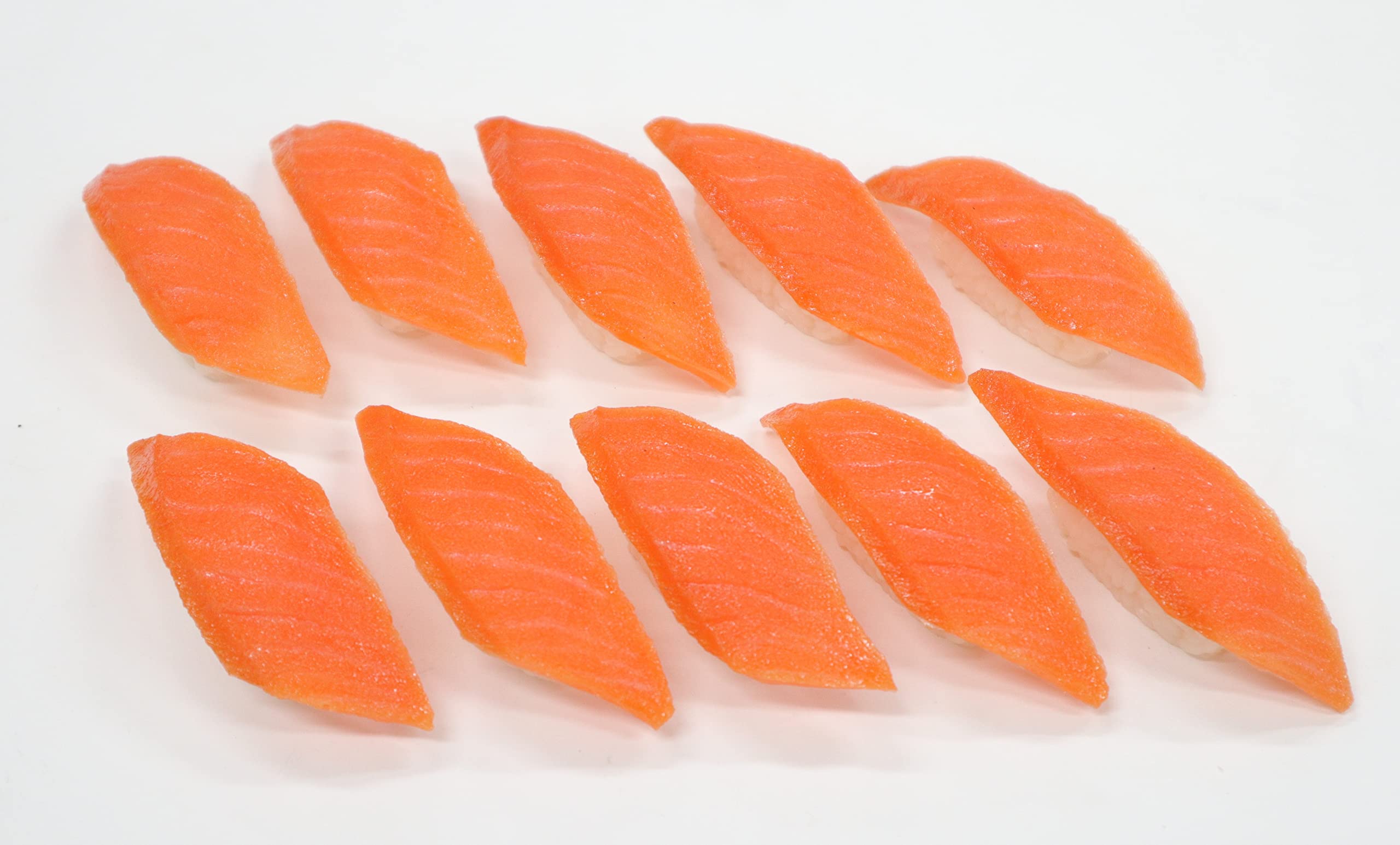 Amazon.co.jp: 食品サンプル 寿司 サーモン（10貫セット