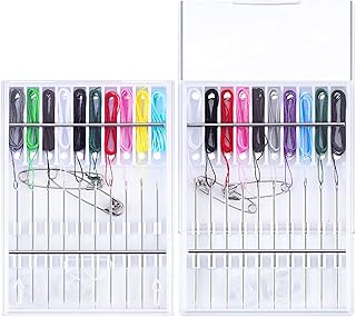 2 Boxes (20 Pcs) Pre Threaded Needle Kit Assorted Color (Simple Color)
