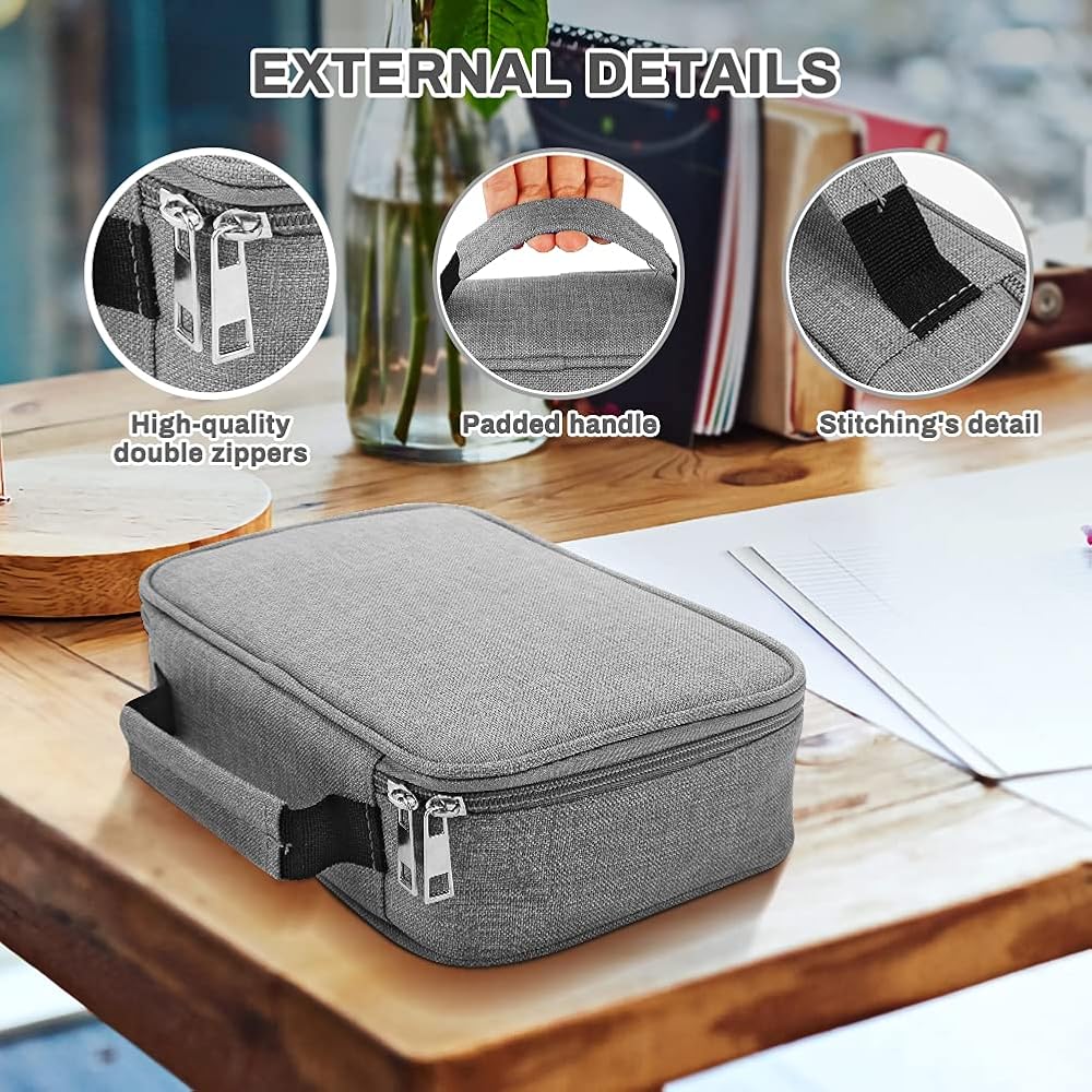 OVAKIA 220 Slot Colored Pencil Case Pen Bag With Zipper For Artist Storage