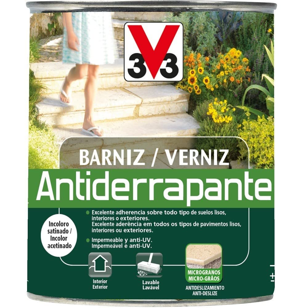 V33 Barniz Antiderrapante Incoloro Satinado 2,5L
