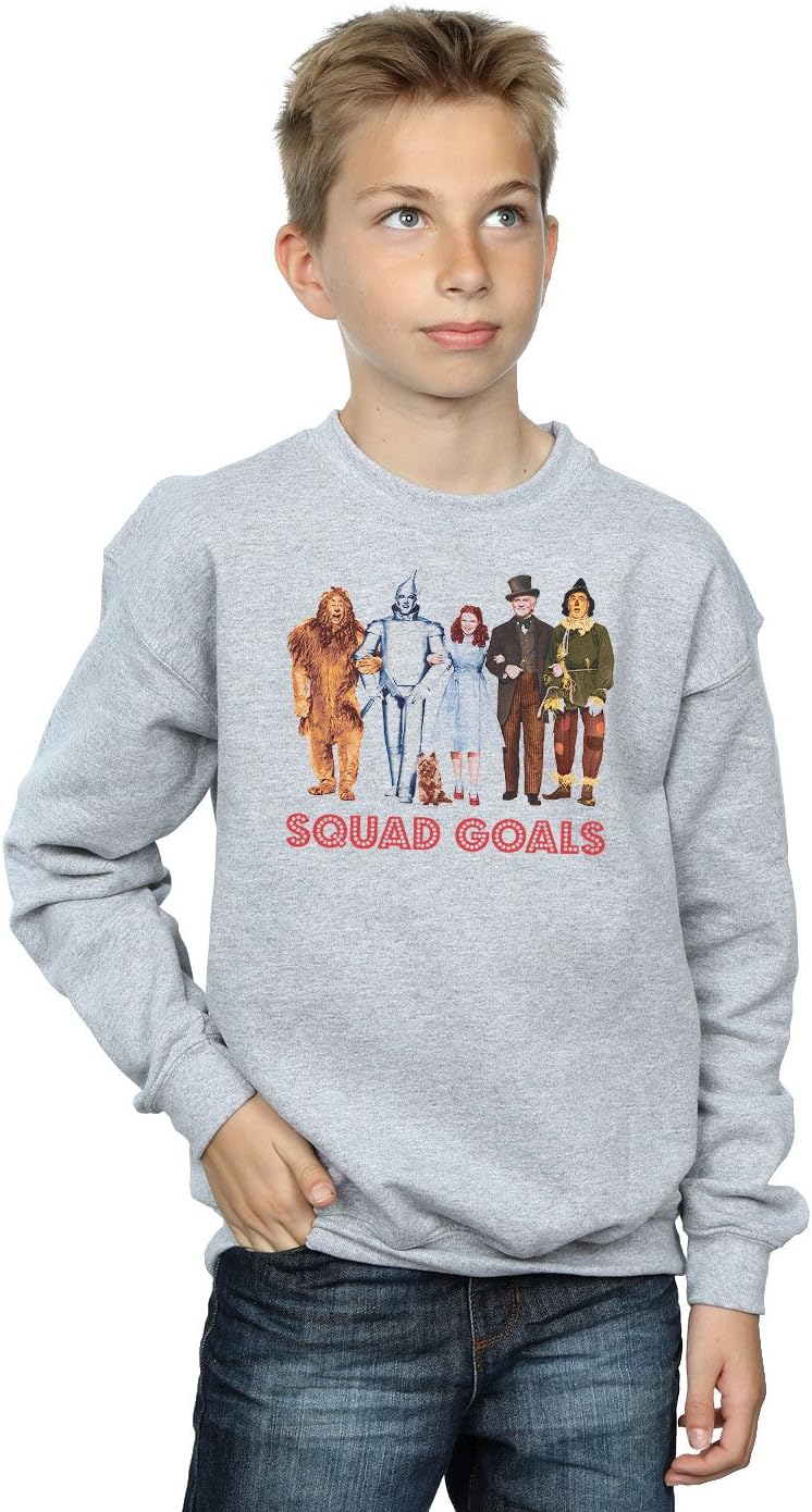 Wizard of Oz Boys Squad Goals Sweatshirt 9-11 Years Sport Grey