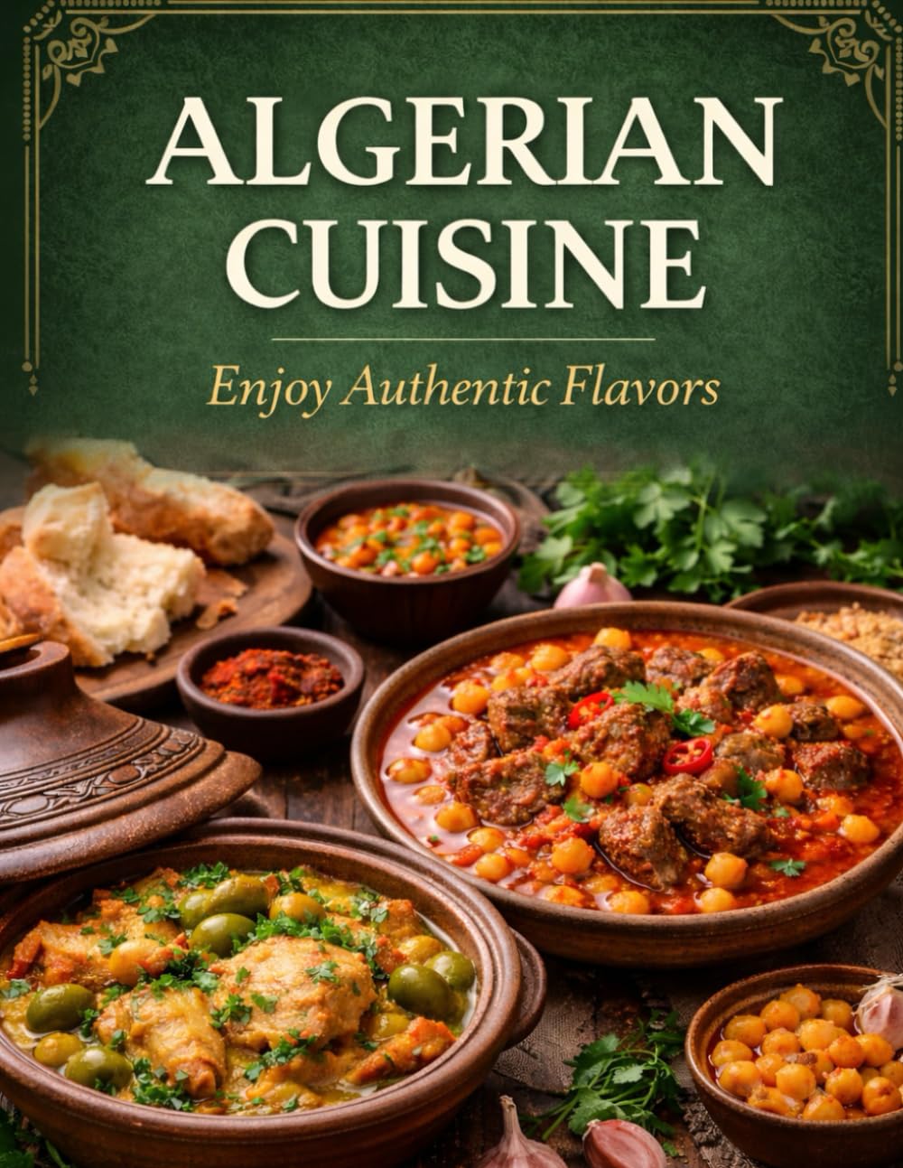 ALGERIAN CUISINE: Enjoy Authentic Flavors (page76)/ 8.5×11inch