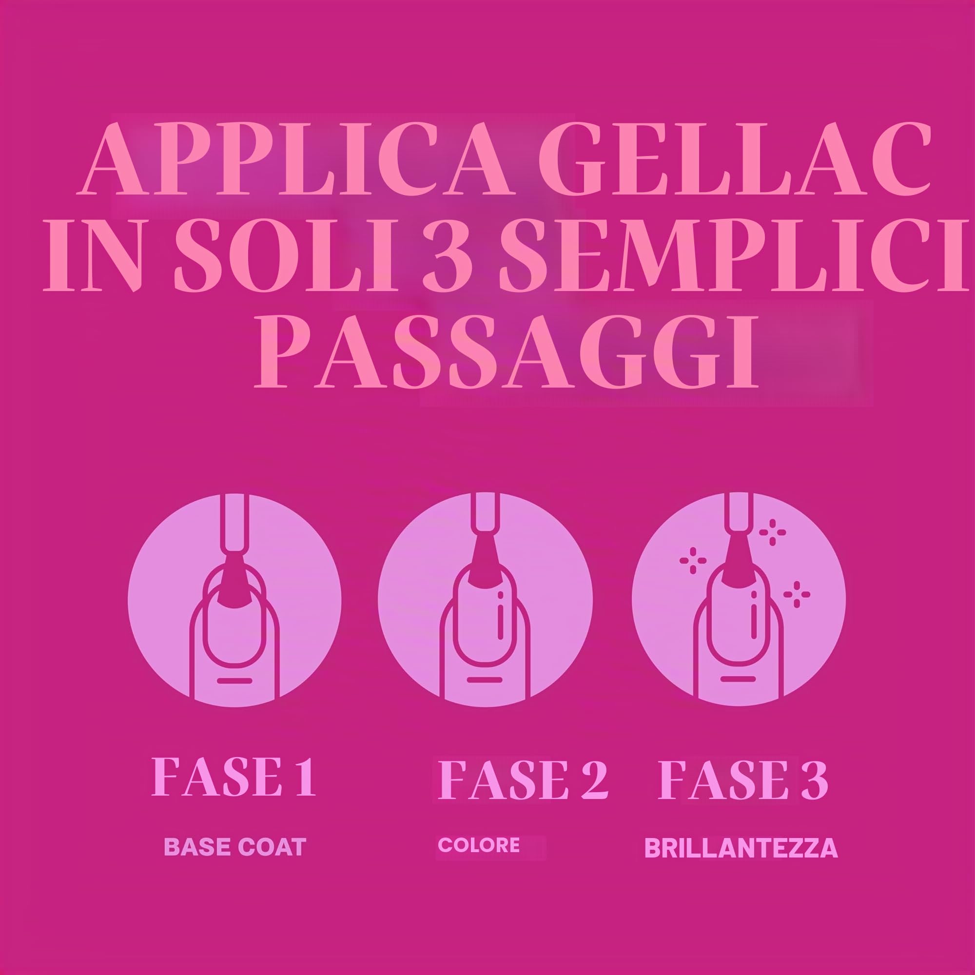 Pink Gellac Set di unghie in gel – Set di smalti UV con lampada UV di alta qualità, nero, 4 tonalità rosa da 15 ml, top coat gel e base coat, lima per unghie, rimozione e detergente – fai da te in