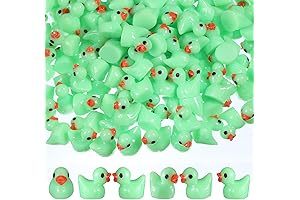 Mini Green Ducks: 150PCS Miniature Resin Ducks for Endless Creative Fun