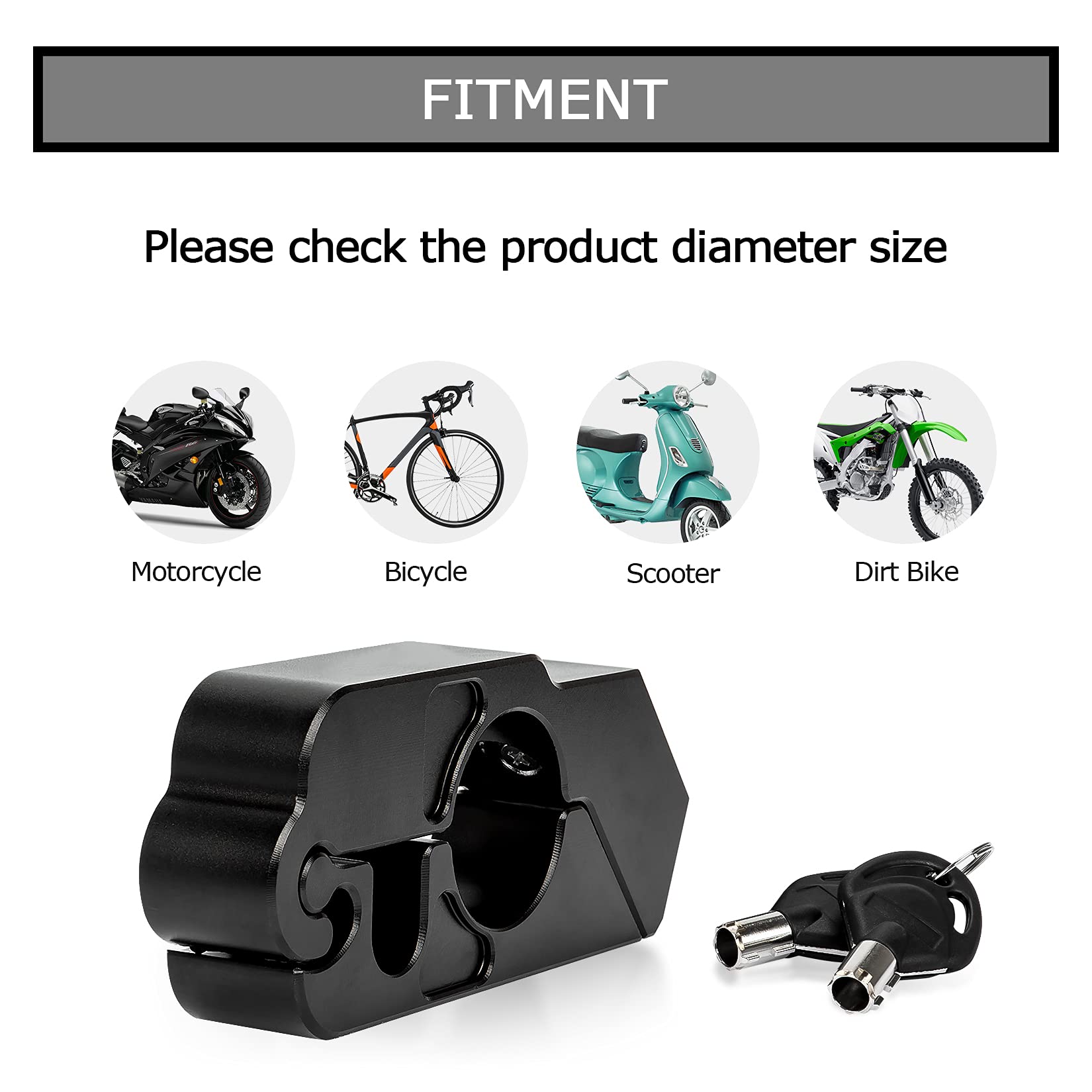 PSLER Motorcycle Handlebar Lock A Grip Throttle Brake Lock to Secure Motorcycles Mopeds Scooters ATV Street Bike Dirt Bike Motorbike