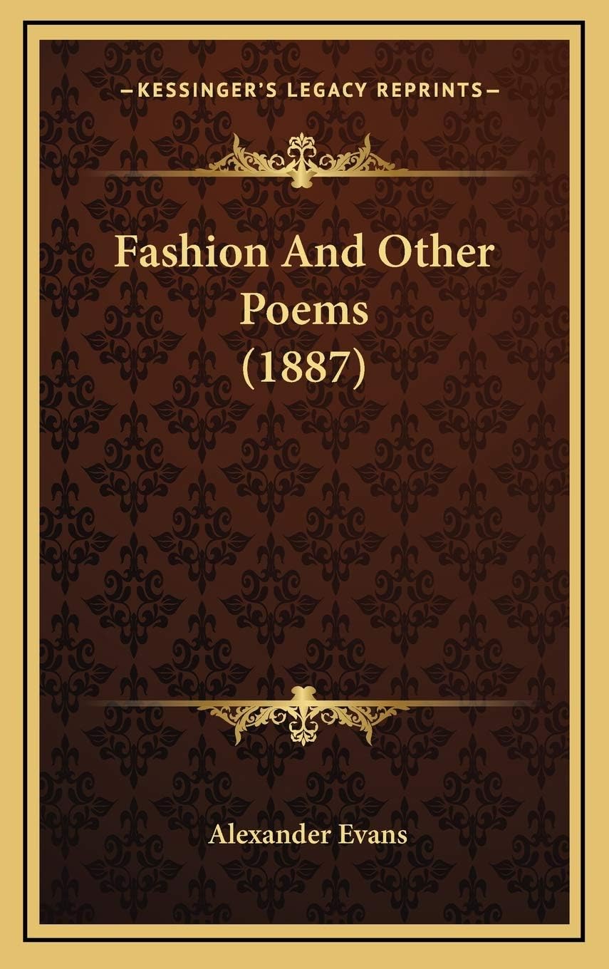 Fashion And Other Poems (1887)