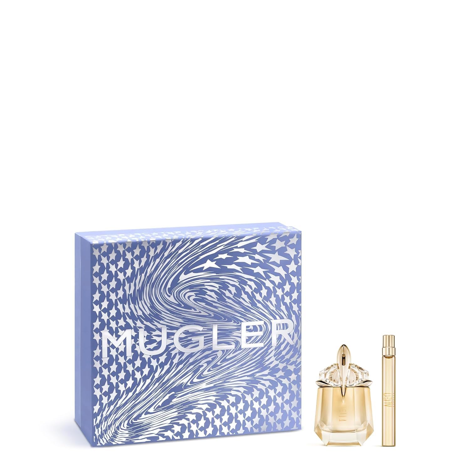 Mugler Alien Goddess Set, Eau de Parfum 30 ml + 10 ml, Damen-Parfum, Blumig, amberartig und holzig, Göttlicher Duft