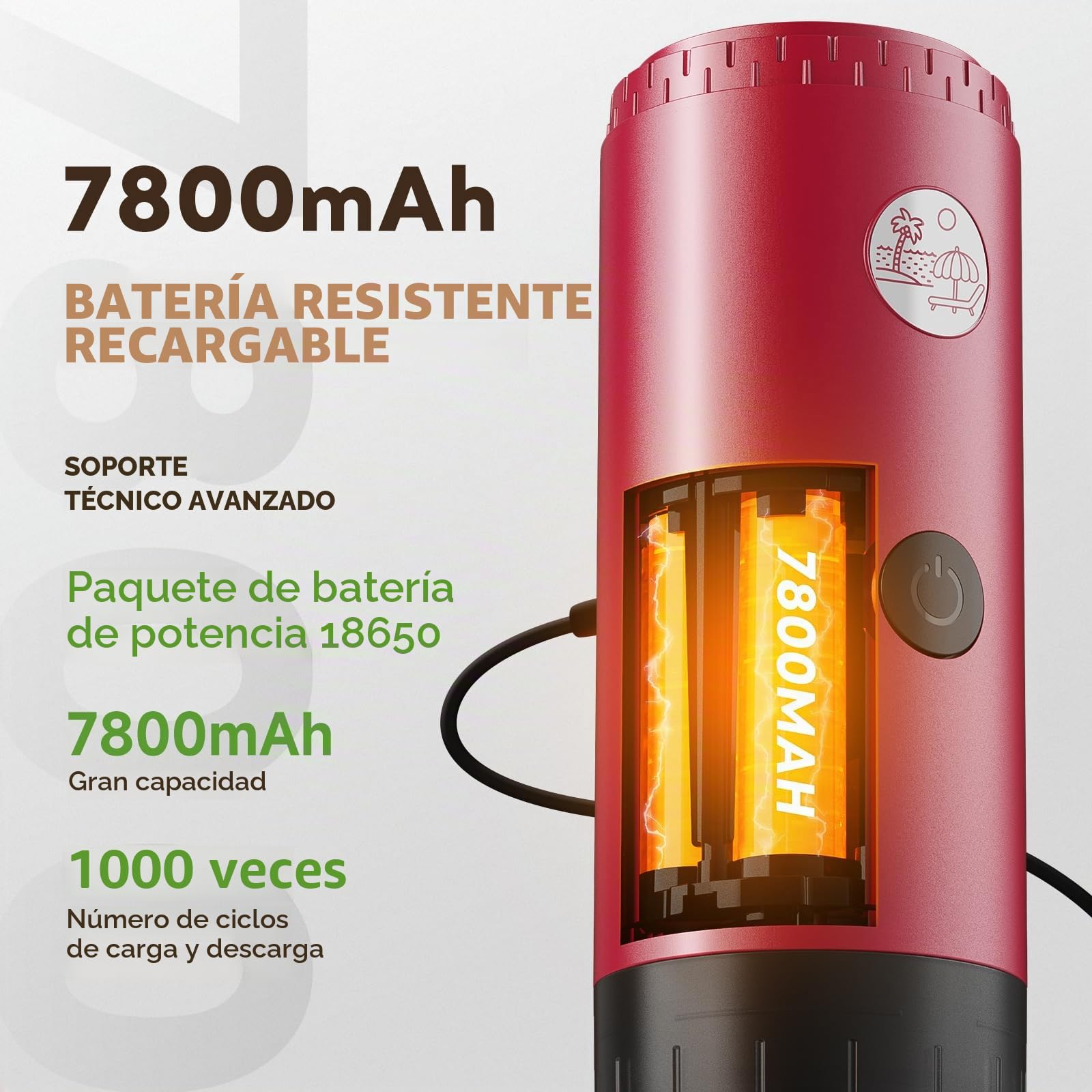 Cafetera portátil 3 en 1, máquina de espresso de 19 bares con calentamiento automático, compatible con cápsulas NS y DG, así como café molido para camping, senderismo, viajes y hogar (Rojo)
