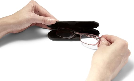 ThinOptics Unisex Adult Glasses Reading, Regular Case / Rectangle Clear, 2.50 US
