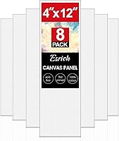 Vista 19 de ESRICH Tableros de lona para pintura, paquete de 48 lienzos para pintar 4x4 pulgadas, 100% algodón, pequeños lienzos imprimados sin ácidos, mini