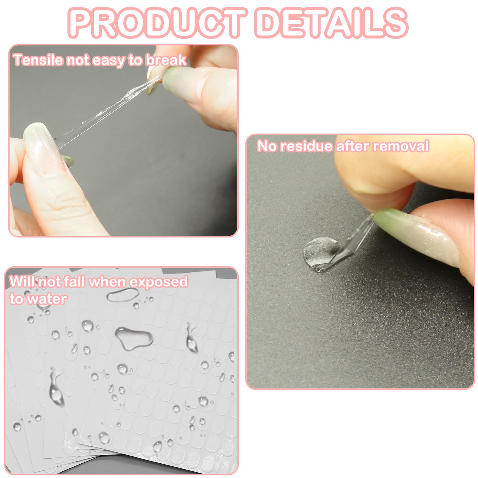 480 Pezzi Mastice Adesivo Trasparente - Gel Rimovibile Per Poster, Figure E Decorazioni - Foto 12