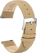 [OTTOODY] Genuine Leather Watch Band Watch Strap 22mm 21mm 20mm 18mm 16mm Quick Release Band for Men Women Elegant & Soft Calf Leather Watch Replacement Band No Tools Required for Watches and Smart