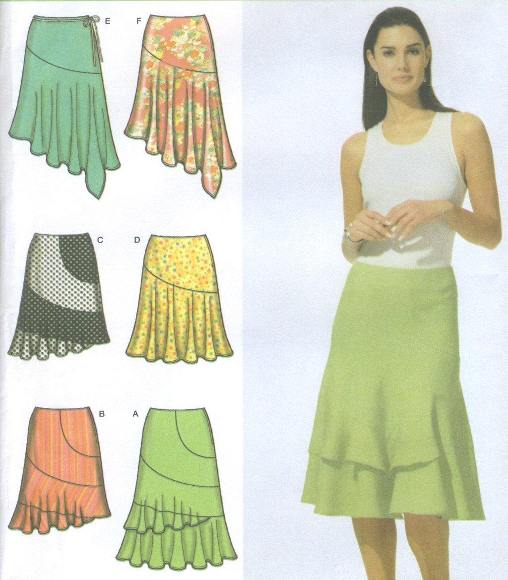 Patron de jupe Simplicity 5005 pour ajuster la longueur à votre silhouette