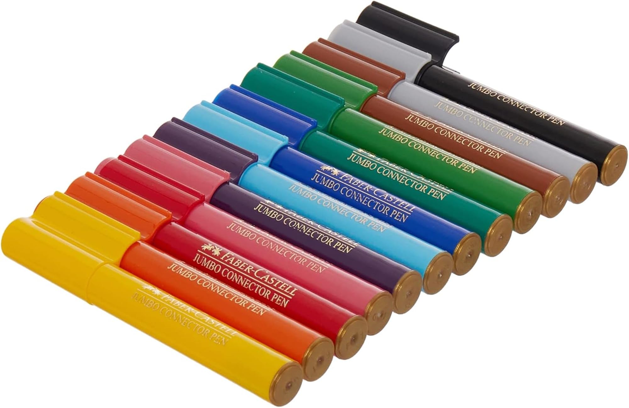 Faber-Castell Eğlenceli Jumbo Keçeli Kalem,12'Li, 12 Renk