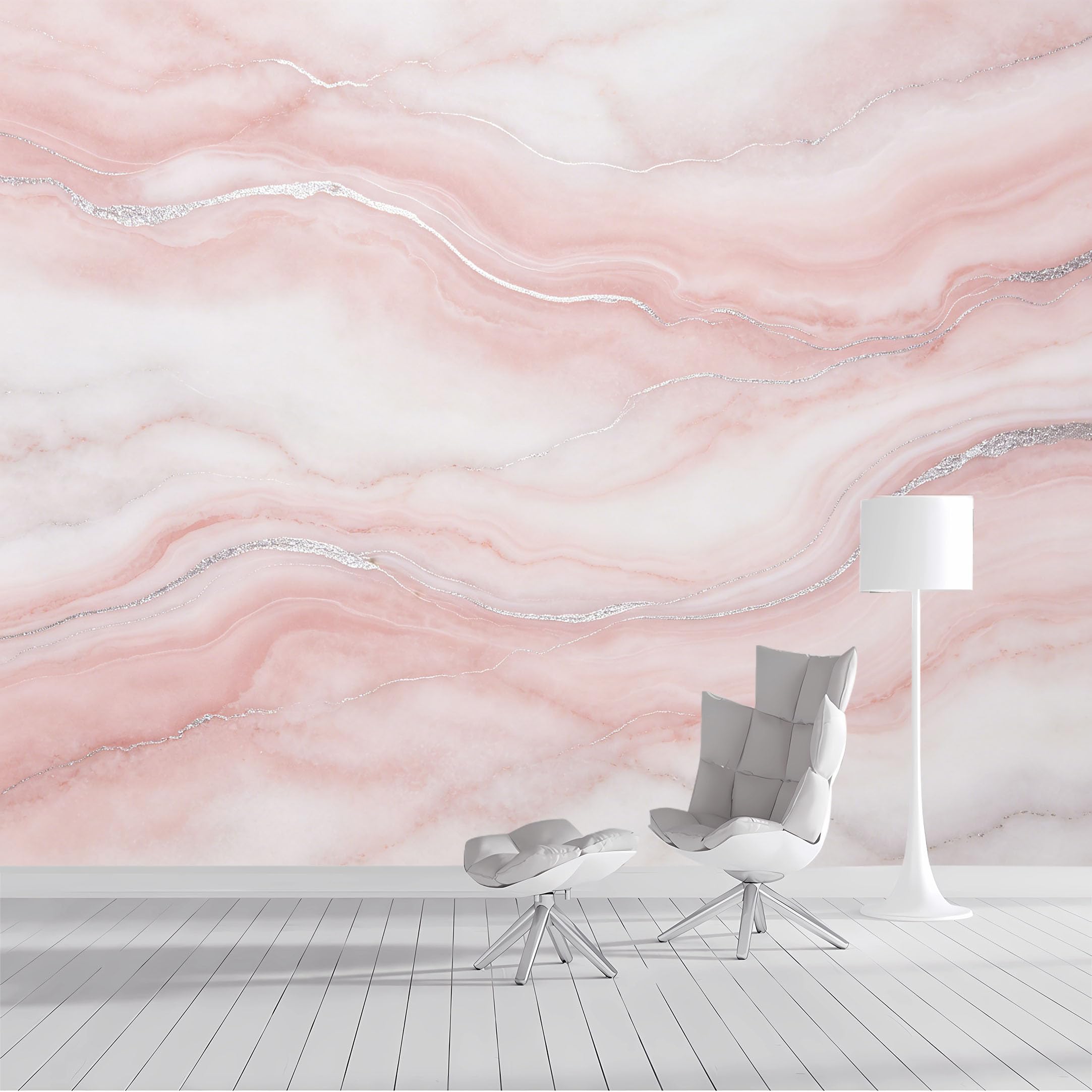 Custom Size Wall Mural Rose Gold Marble Agate Texture Modern Abstract Watercolor SelfAdhesive Wall Fabric Removable Peel and Stick Wallpaper Wall Decor for Living Room Bedroom Bathroom