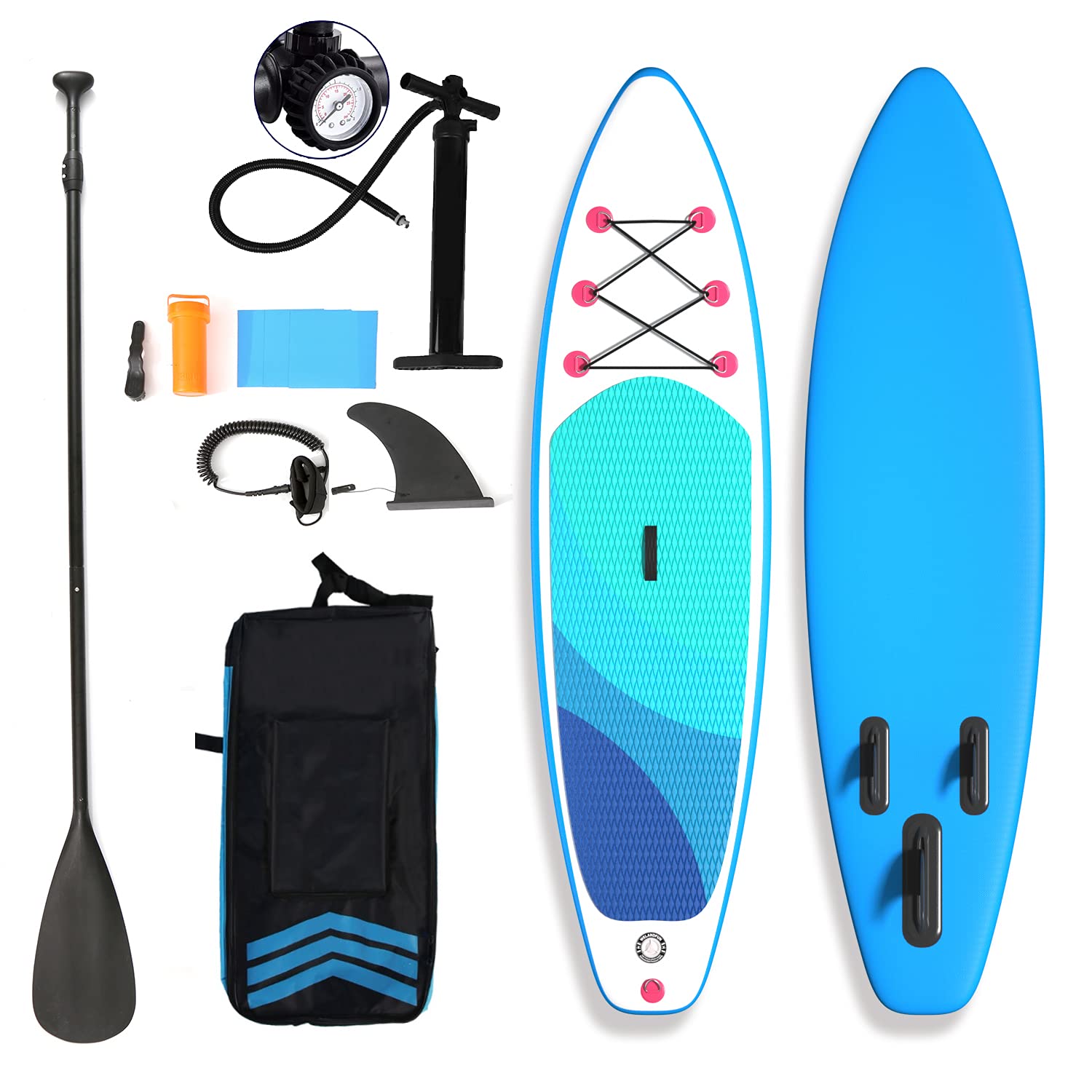 HIJOFUN Inflatable Stand Up Paddle Board 6 Inch Thick With Lightweight Paddle For Youth And Adult 200KG Standing SUP 305/310/320x80x15CM