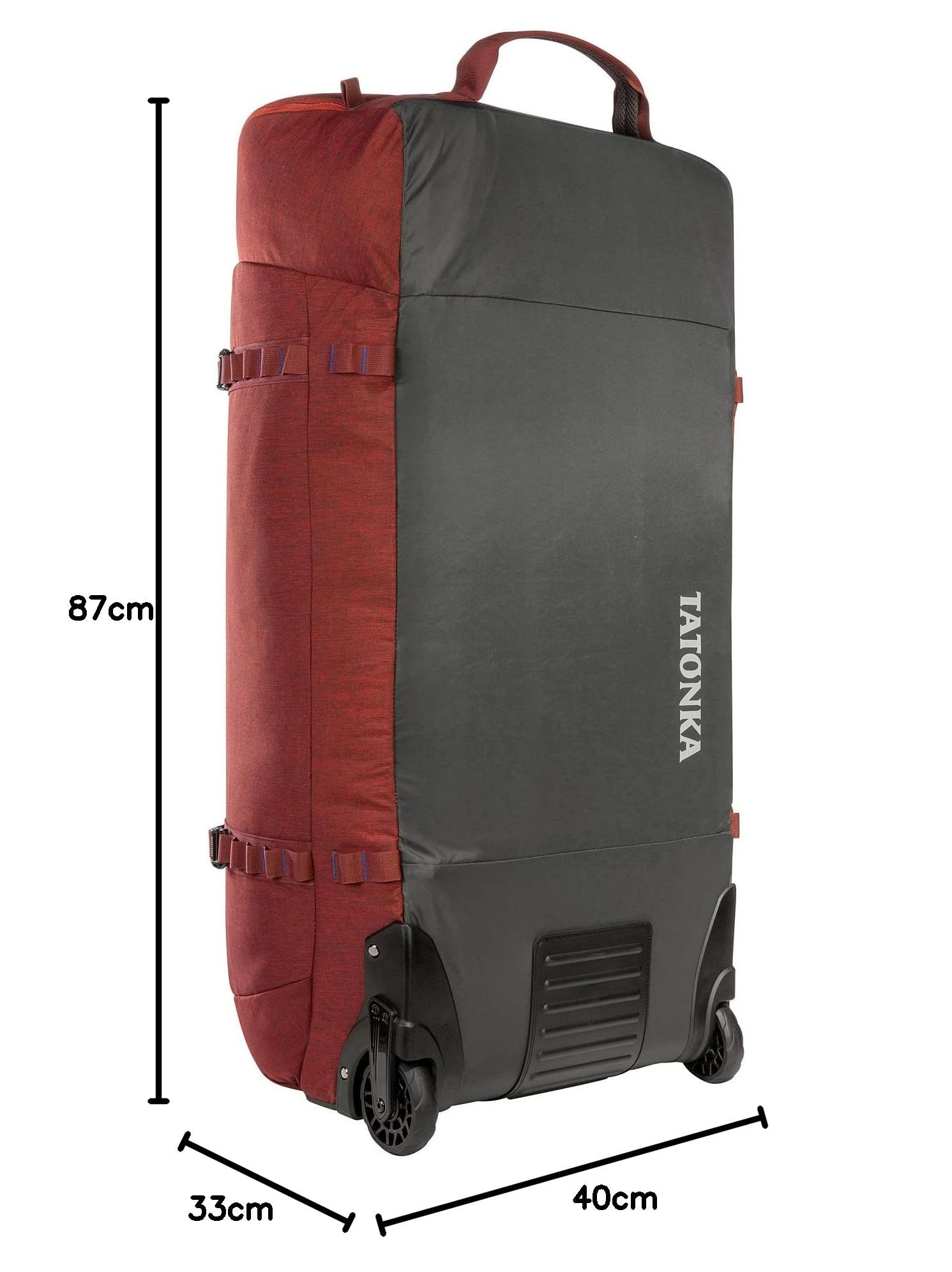 Tatonka Wózek Duffle Roller 140 l – składana torba podróżna z kółkami i funkcją plecaka – możliwość schowania we własnej kieszeni w pokrywie – pojemność 140 litrów