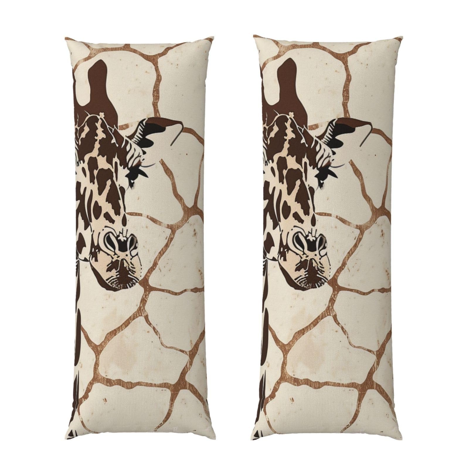 Body Pillow Cover 20x54 Inch, Giraffe Print Print Long Lumbar Pillow Case with Zipper Long Body Pillowcase Decorative for Bed Sofa Bedroom