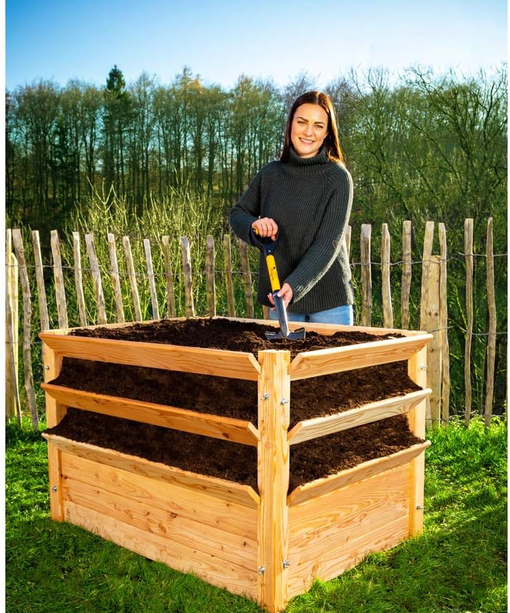 Spear Head Spade Small D-Handle Gardening Shovel with Cushioned Grip, Fiberglass Handle with Carbon Manganese Steel Blade, Award Winning Spade, 30" Mini Handle, Yellow : Everything Else