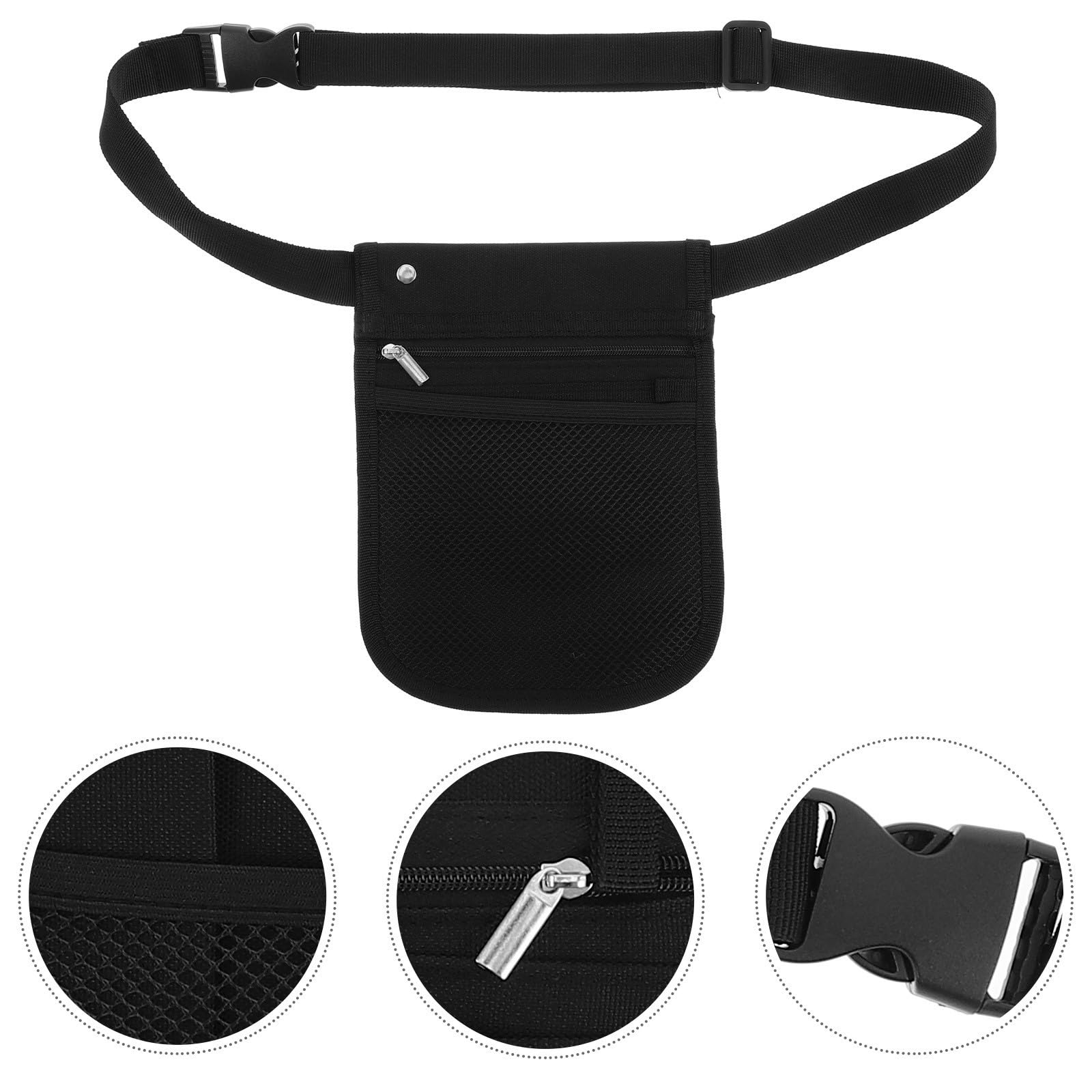 MAGICLULU Marsupio Infermiera Nero Oxford Tracolla Regolabile e Scomparti Multipli per Organizzare Strumenti Medici e Accessori Pratico per Infermieri