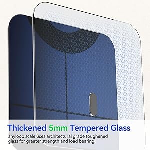 anyloop Smart Scale for Body Weight and Fat Percentage, Accurate Weight Scale Bathroom Scale Large LED Display Body Fat Scale, Digital Scale Weighing Scales Bluetooth 400lb