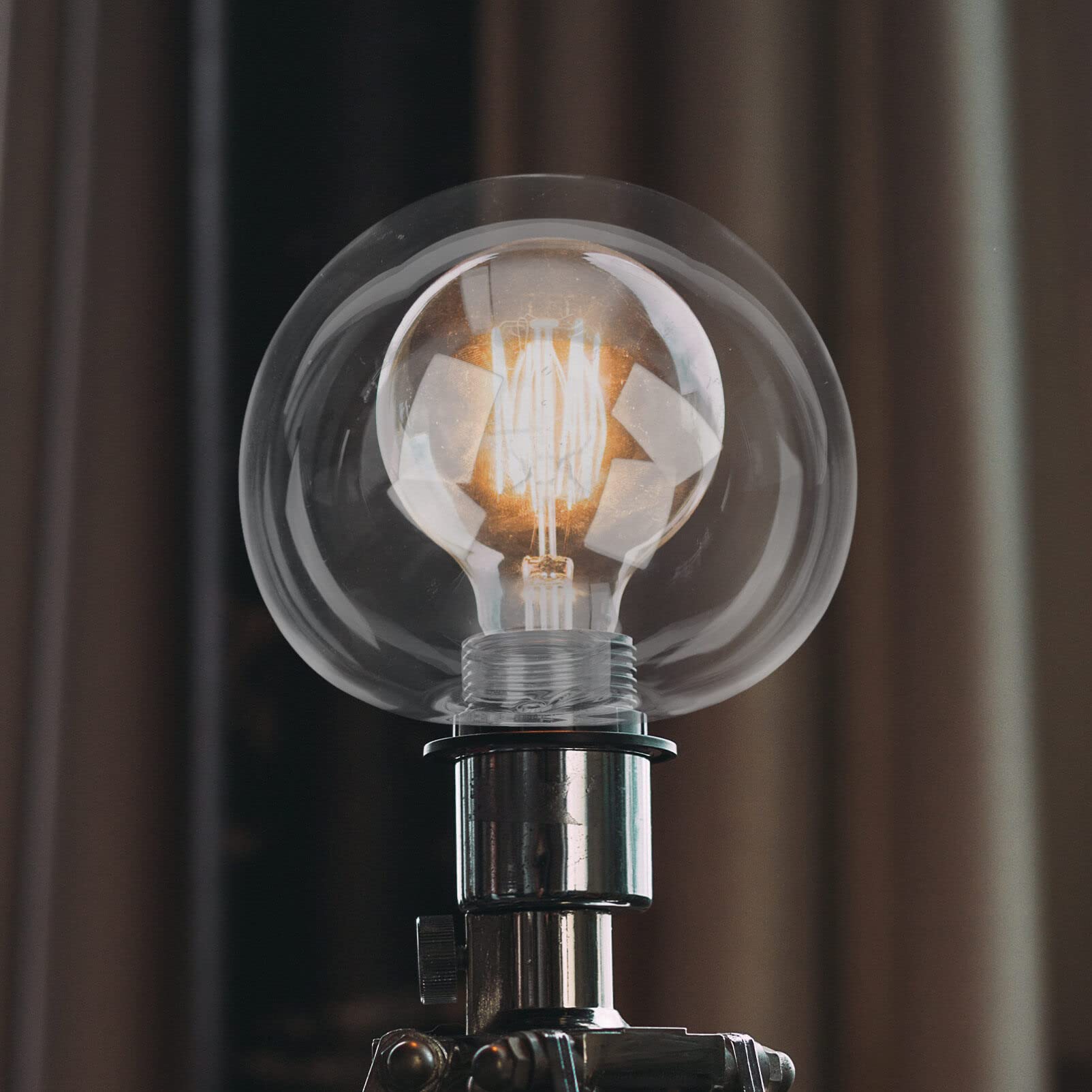 BESTonZON Globo Di Lampada Ombra Di Ricambio Trasparente Rotondo G9 100Mm Copertura Della Luce Sfera Lampada Palla Ombra Per Apparecchi Di Illuminazione Applique Da Parete Lampadario