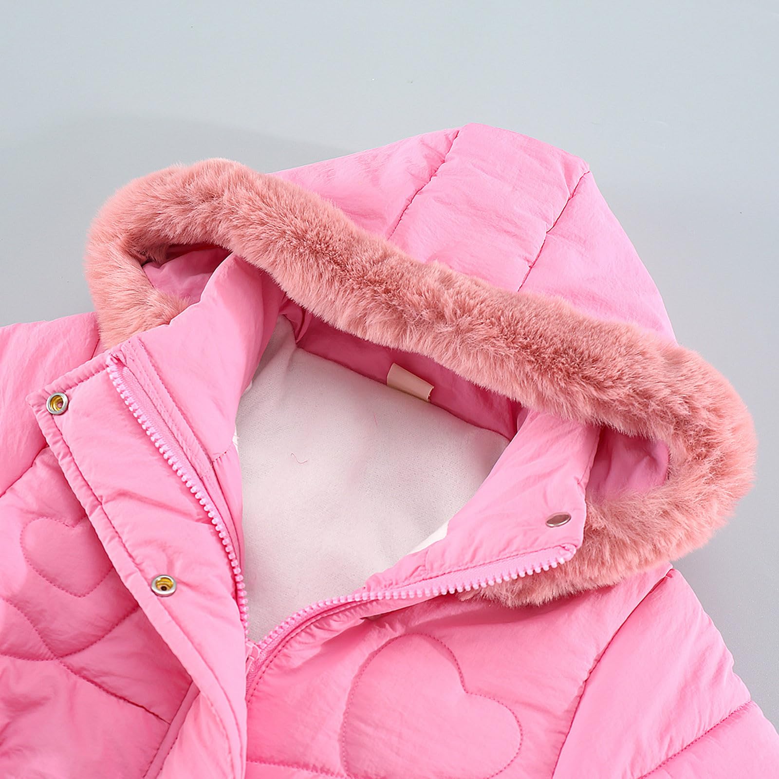 Abrigo de invierno para niños y niñas pequeños, chaqueta con capucha, forro polar grueso, resistente al viento, con cremallera, ropa de abrigo cálida