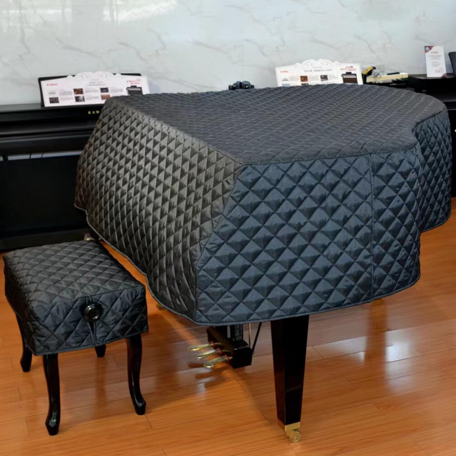Pianoforte A Coda Cover,Cover per Pianoforte,Coperchio Antipolvere per Pianoforte,Antipolvere Impermeabile,Dall'Umidità,Protezione da Luce Solare,Addensa,per Pianoforte A Coda
