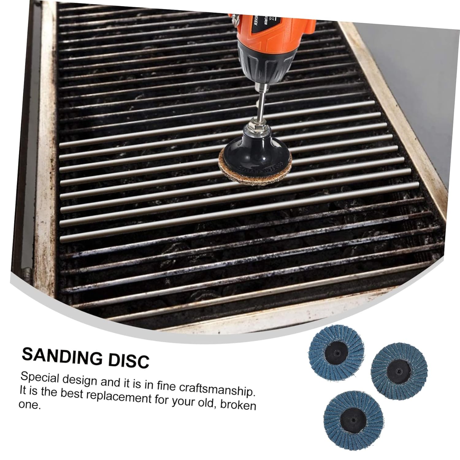 LIFKOME 5-Piece Sanding Disc Set Flap Sanding Wheels Hook and Loop Backing 4.5 Abrasive Grinding Discs for Angle Grinder for Woodworking and Automotive Surface Prep