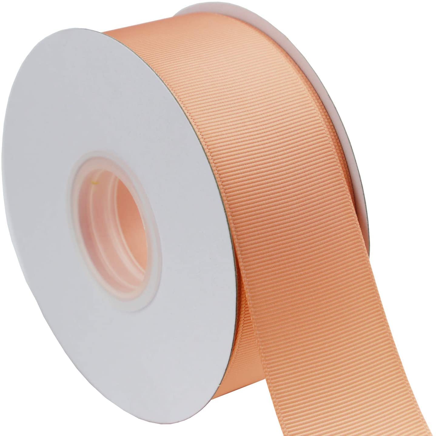 Grosgrain Ribbon -22 Metrs / 25 Yards Rolls, Party, Gift Wrap, Dress, Bows, Decorations, Events, Wedding, Crafts - Double Sided, Size 25mm Buy 3 GET 1 Free (Peach)