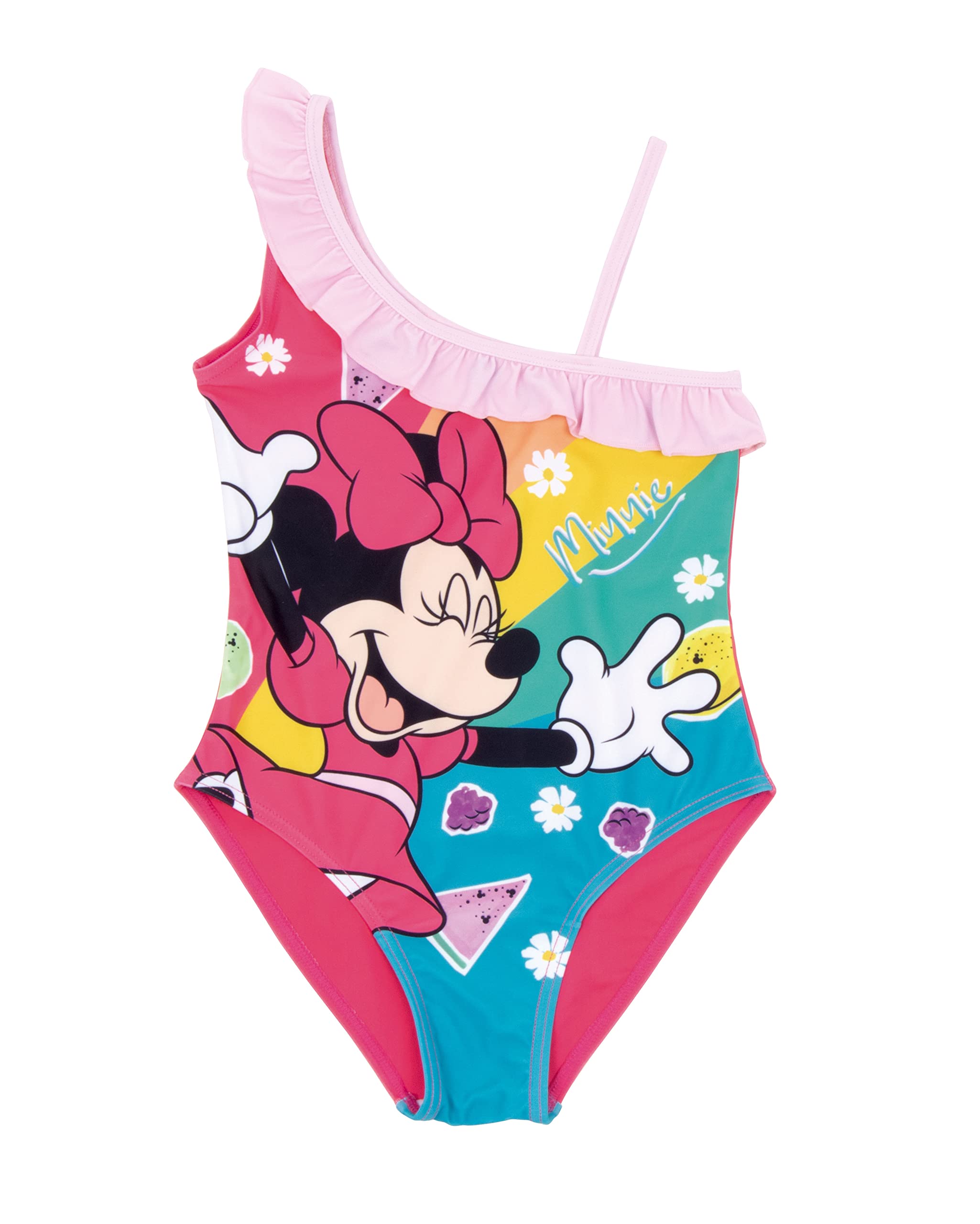 Disney Minnie Mouse Bañador para Niña, Bañador de Una Pieza, Diseño Ratoncita Minnie, Bañador de Natación, Regalo para Niñas, Tallas 2 a 6 Años