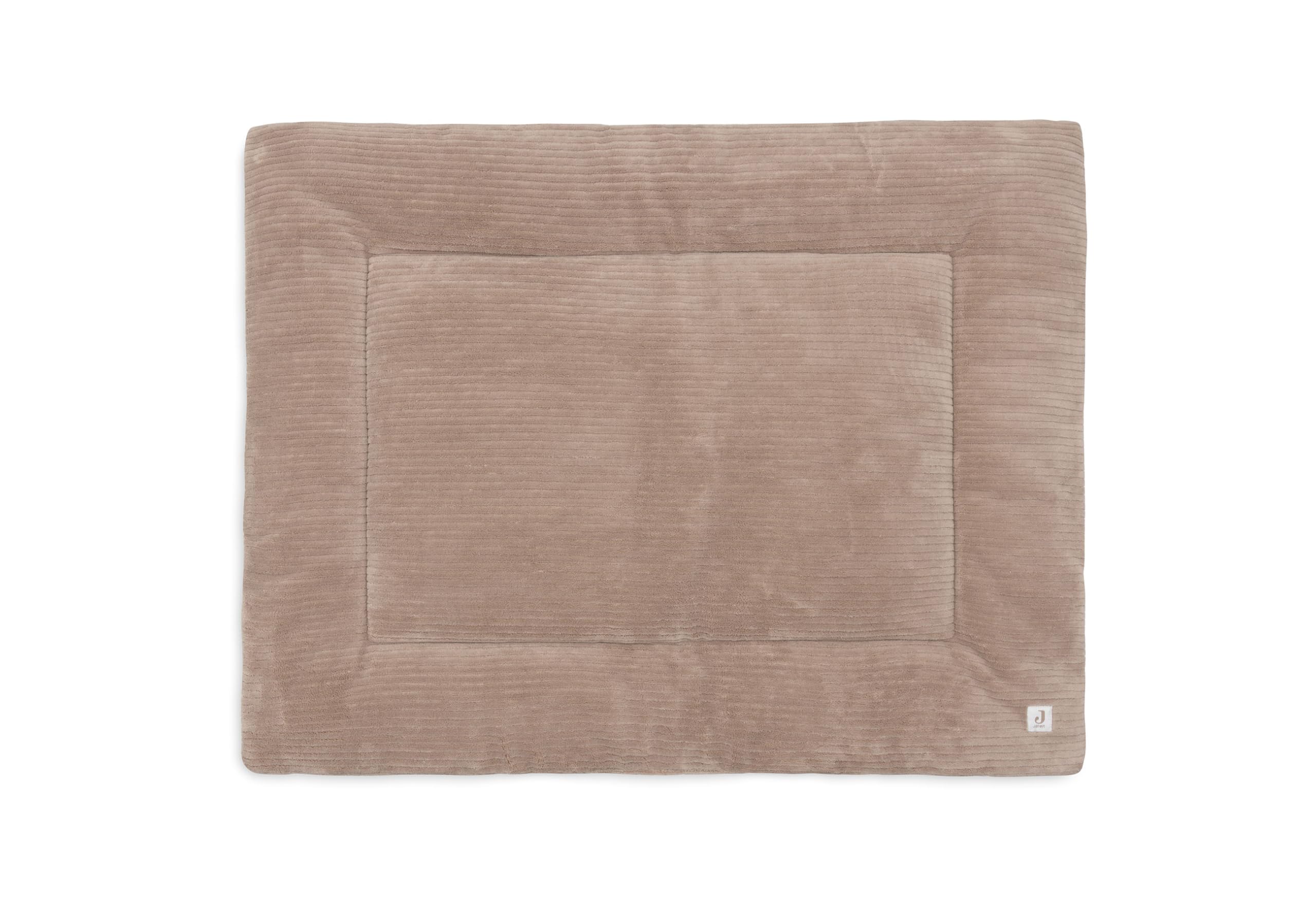 Jollein Tapis de Jeu Bébé - Cloudy Rib - Milky Coffee - Pour Parc Bébé - 75x95 cm - Certifiée OEKO-TEX - Tapis d’Éveil