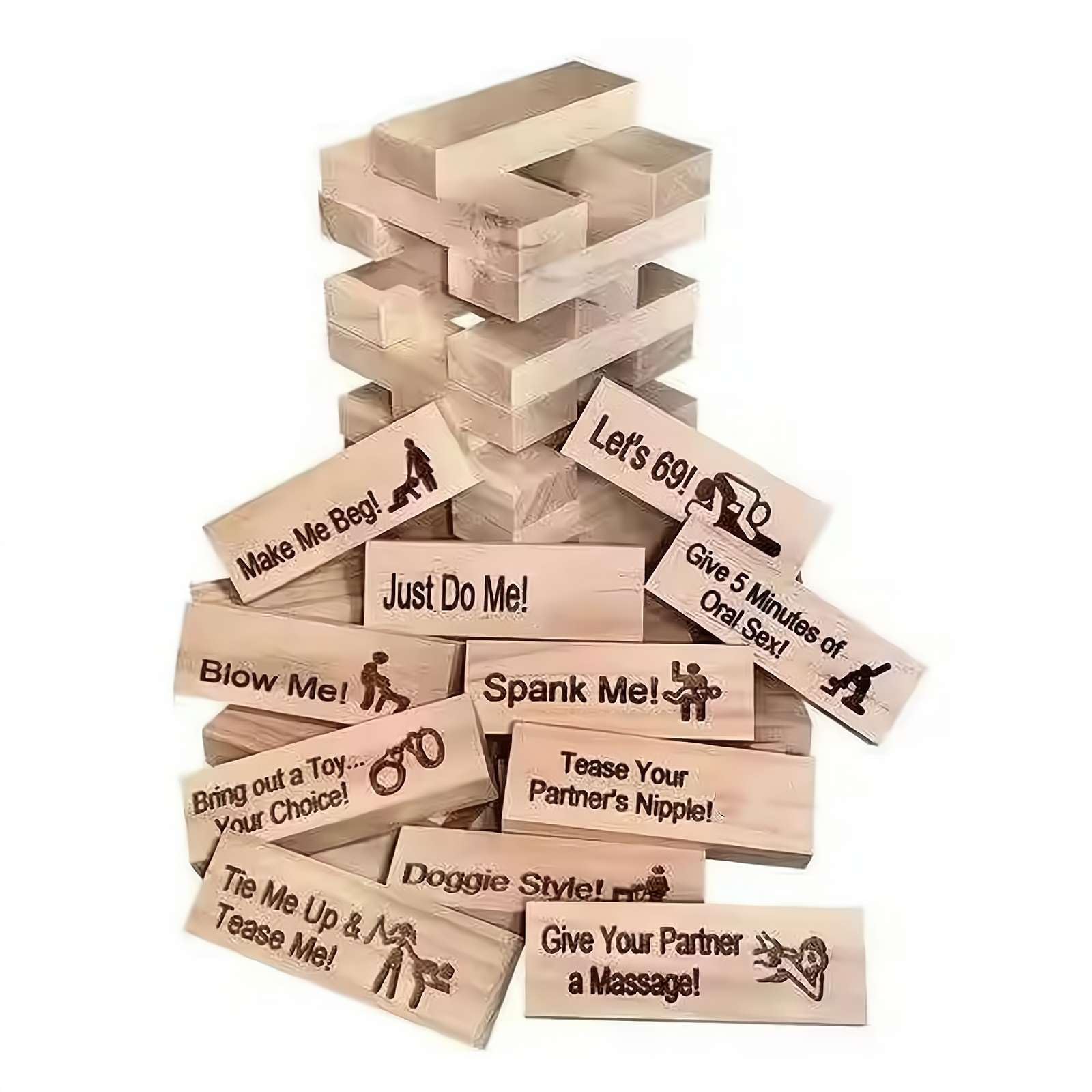 Super Naughty Block Tower - Giochi Sexy A Blocchi Per San Valentino, Torre Piccante