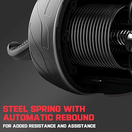 Miniatura 3 de Ab Roller Wheel with Knee Pad Mat,Automatic Rebound Abdominal Wheel Abs Workout Equipment,Home Gym Equipment,No Noise Ab Wheel for Men&Women