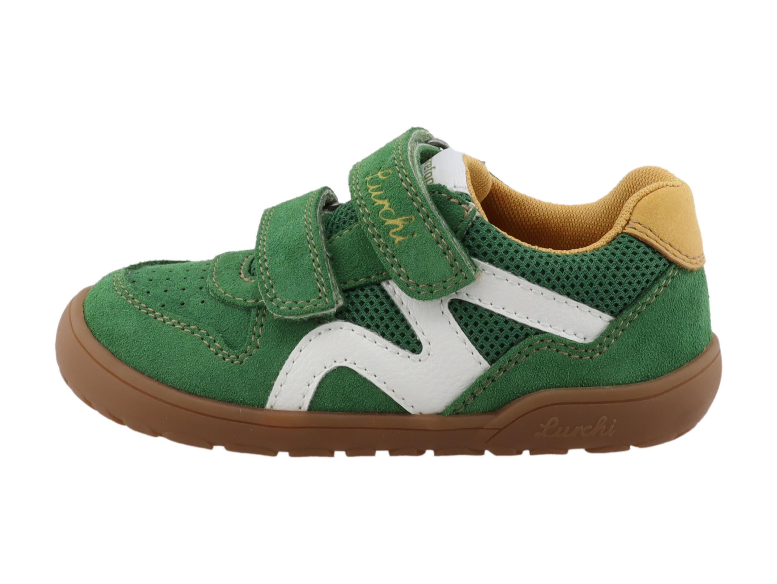Lurchi 84L0013007, Unisex Sneaker, dkgreen-Yellow,