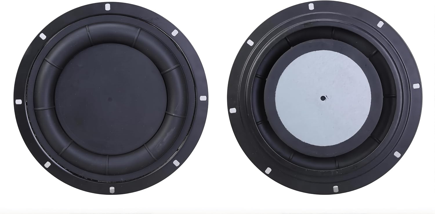 2Pcs 6.5in Passive Radiator Diaphragm, Subwoofer Passive Vibrating Membrane Bass Woofer Speaker Vibration Plate with Screws for Loudspeaker Repair