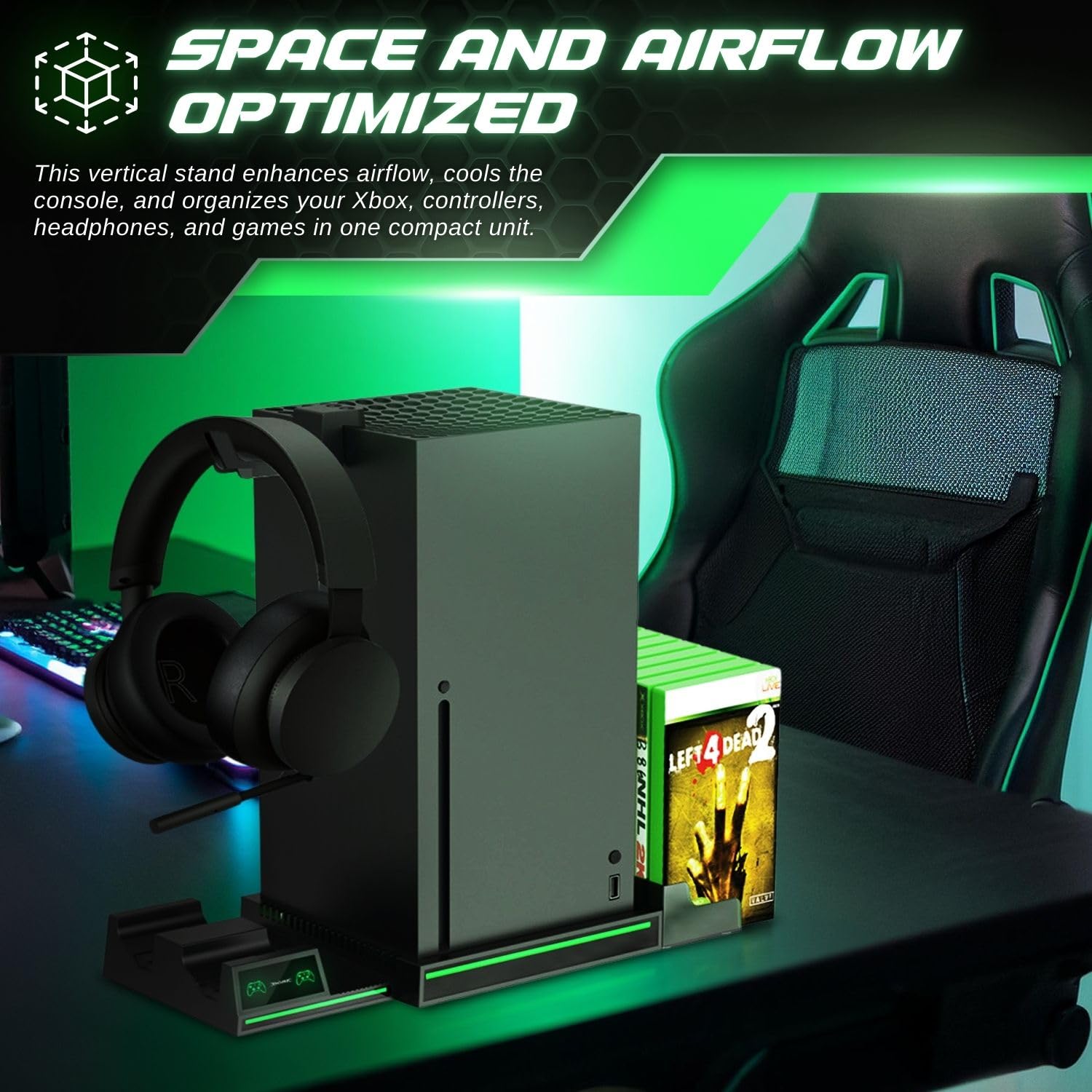 【toby】Xbox Series X　×　5台 Amazon.com: TNP Xbox Series X Charging Station and Vertical Stand