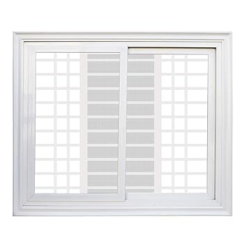 PrimeGold Designer Steel Windows for Home | Weather Proof Smart Window | Fire Resistant (DW-02_White_4x4)