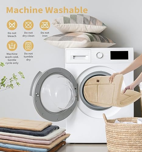 Miniatura 6 de Made4Pets - Cama para perros medianos y grandes, lavable y reversible, tapete antideslizante para perrera para un sueño acogedor, cama suave y