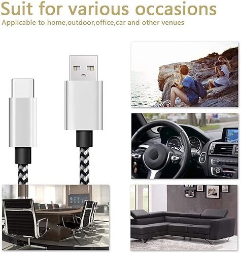 Miniatura 5 de DEEGO Cable de carga tipo C, cable USB A a C de 15 pies de largo compatible con Google Pixel 4 XL, Samsung S10 S9 Plus S8, Galaxy Note 10, LG V30,