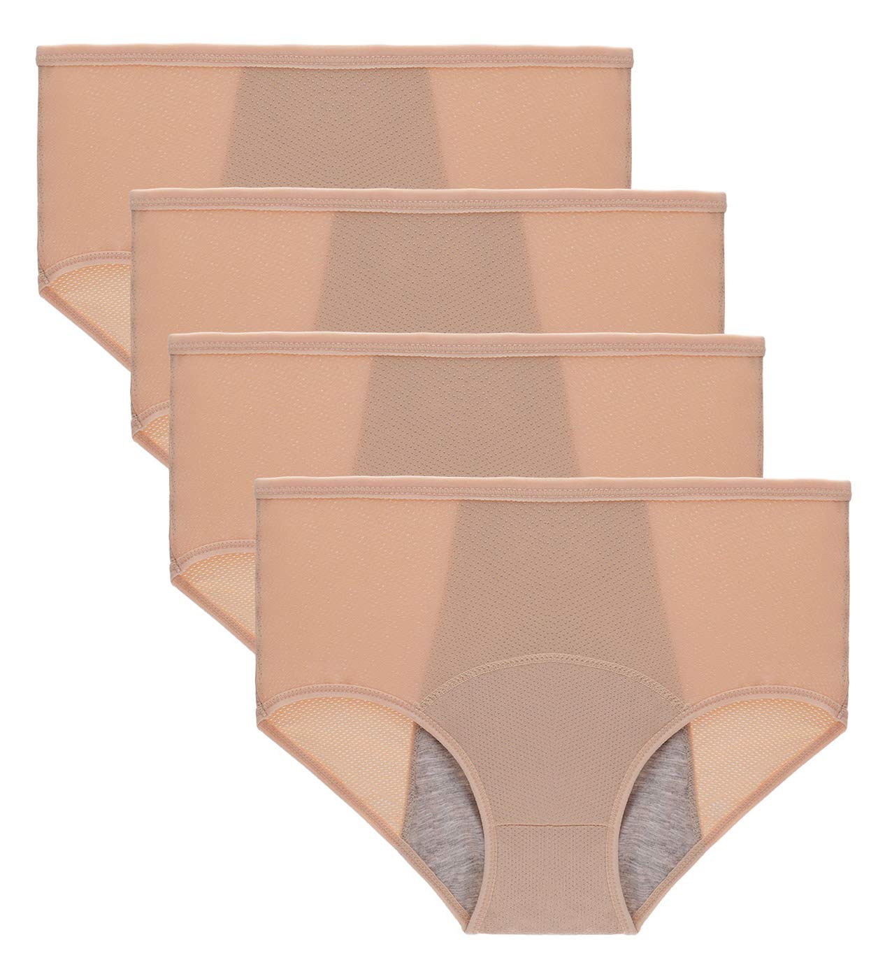 INNERSY Lot De 3 Culottes Menstruelles Pour Adolescentes De 8 à 16 Ans, Noir