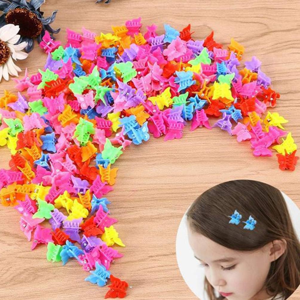 Beaupretty Butterfly Hair Clips Mini Butterfly Hair Claws Clips Hair Pins Hair Clamps for Girls Toddlers Kids,150pcs(Random Color) - Image 5